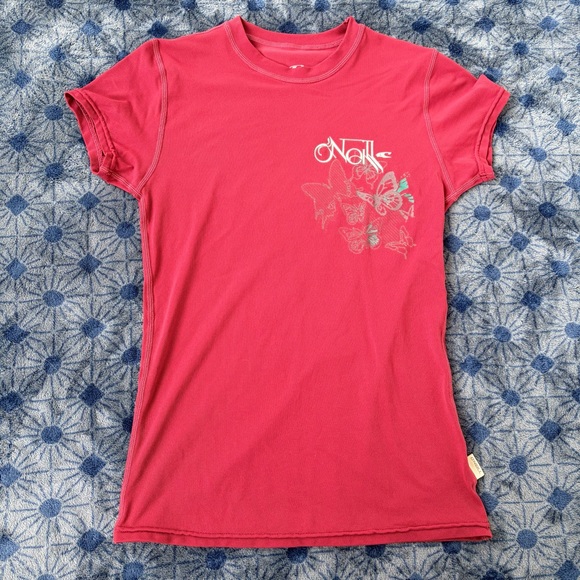 O'Neill Tops - O'Neill Red Graphic Athletic Short Sleeve Tee
